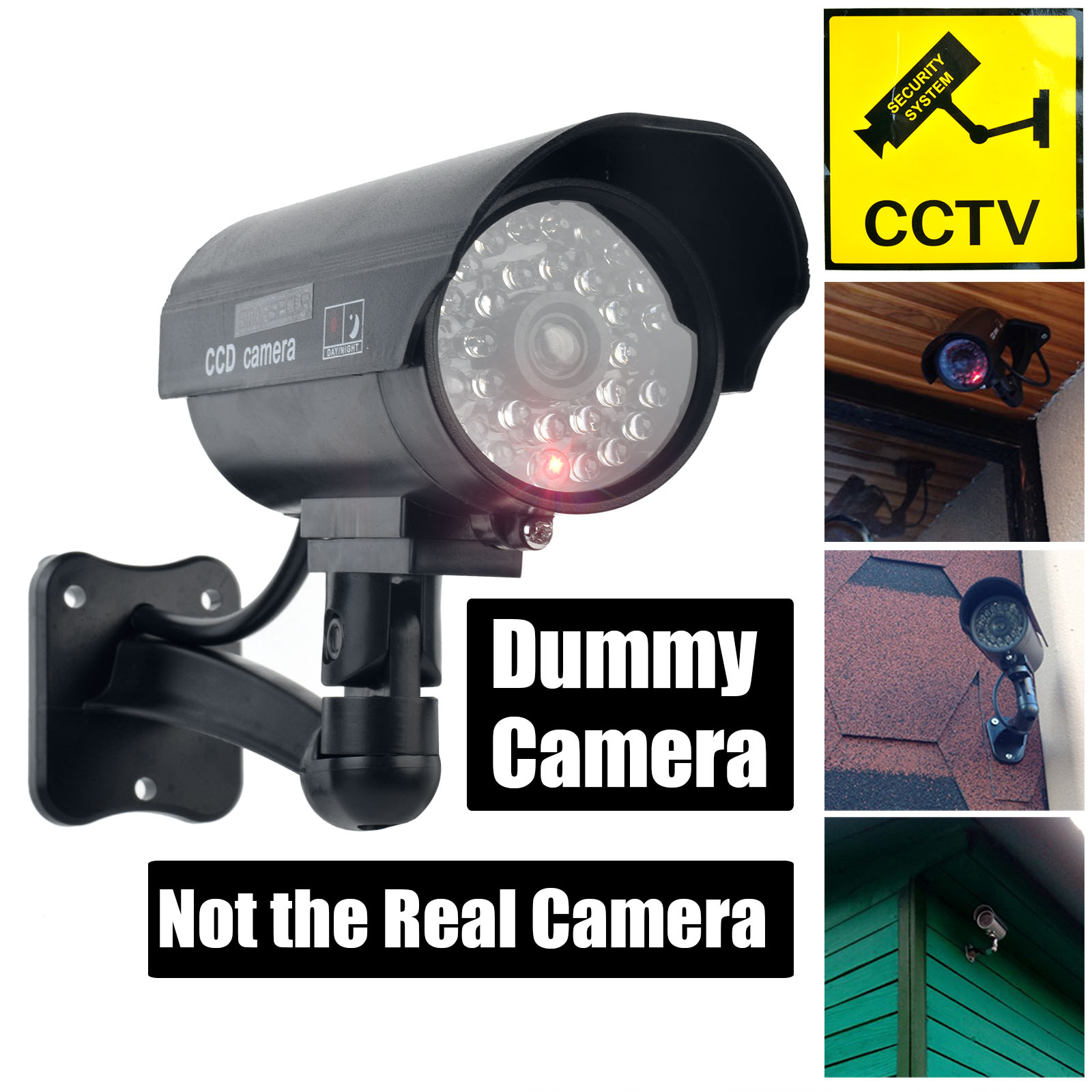 Outdoor Lighting Video - كاميرا Smarsecur المزيفة، كاميرا مراقبة CCTV