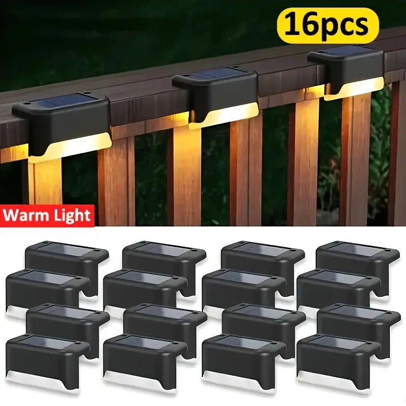 Outdoor Lighting For Fence - 16 قطعة من أضواء السطح الشمسية