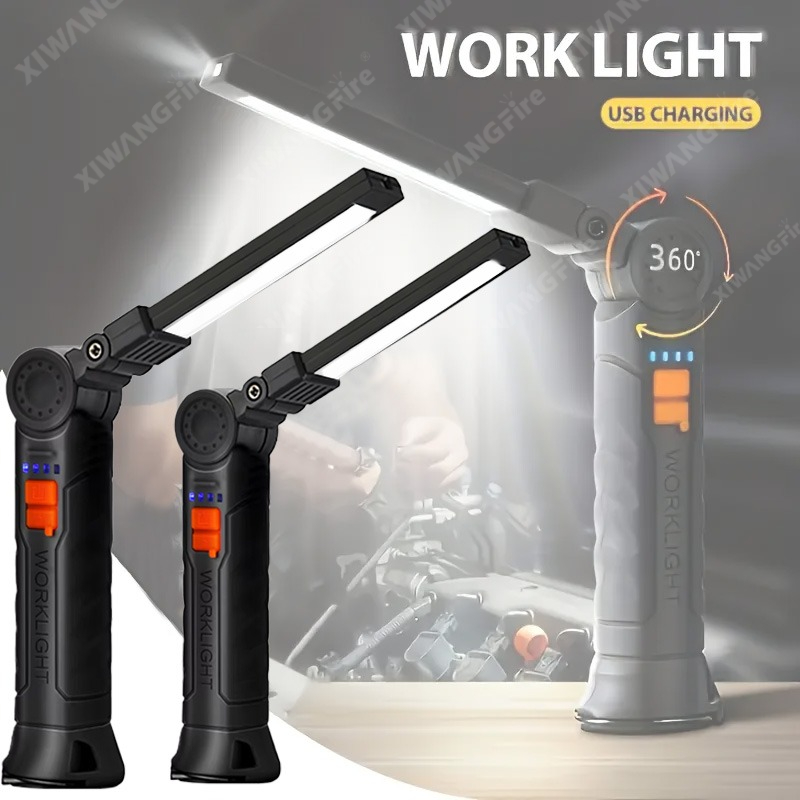 Outdoor Lighting Guide - مصباح يدوي LED قابل لإعادة الشحن