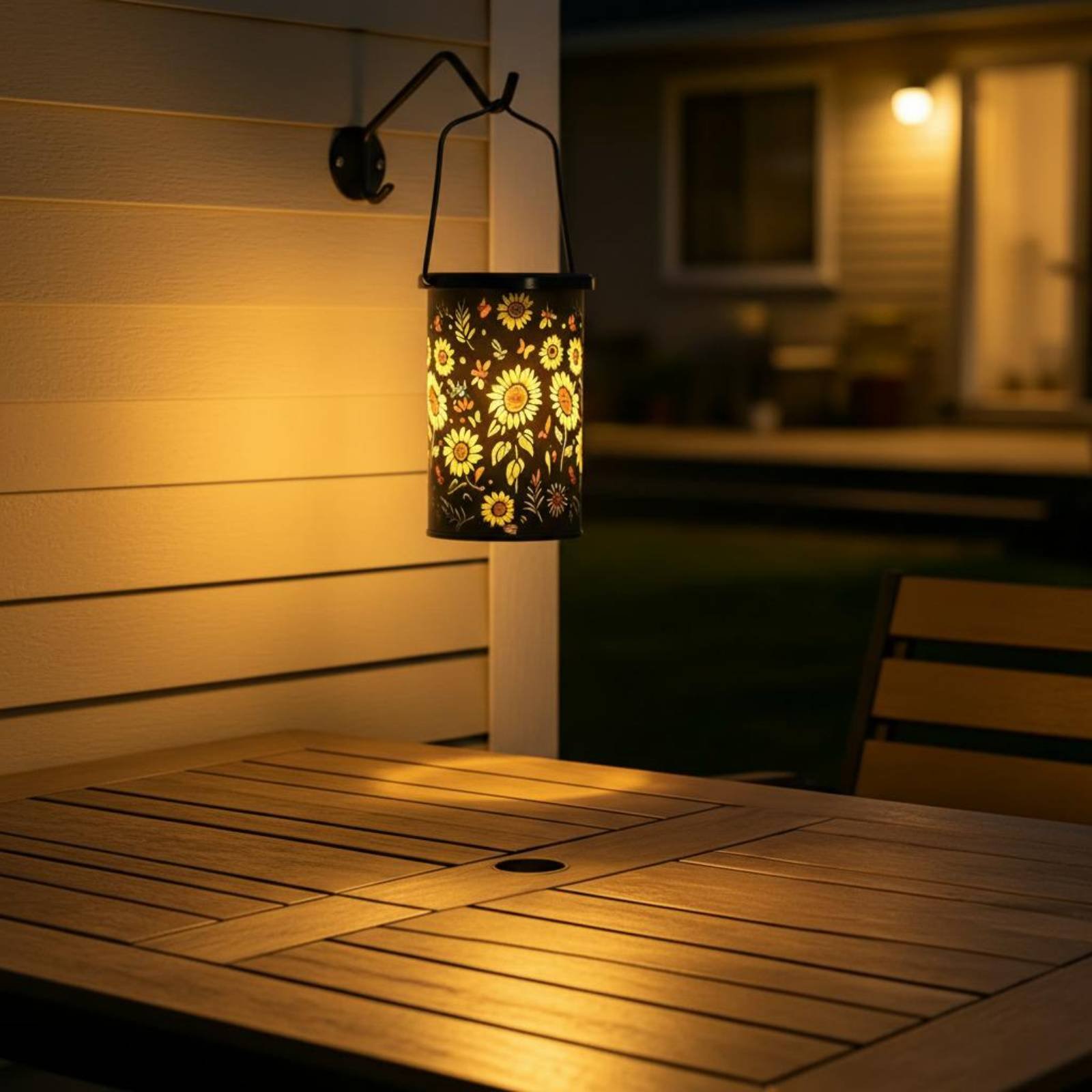 Outdoor Lighting And Decor - فانوس زهري بتصميم عتيق، مصباح شمسي