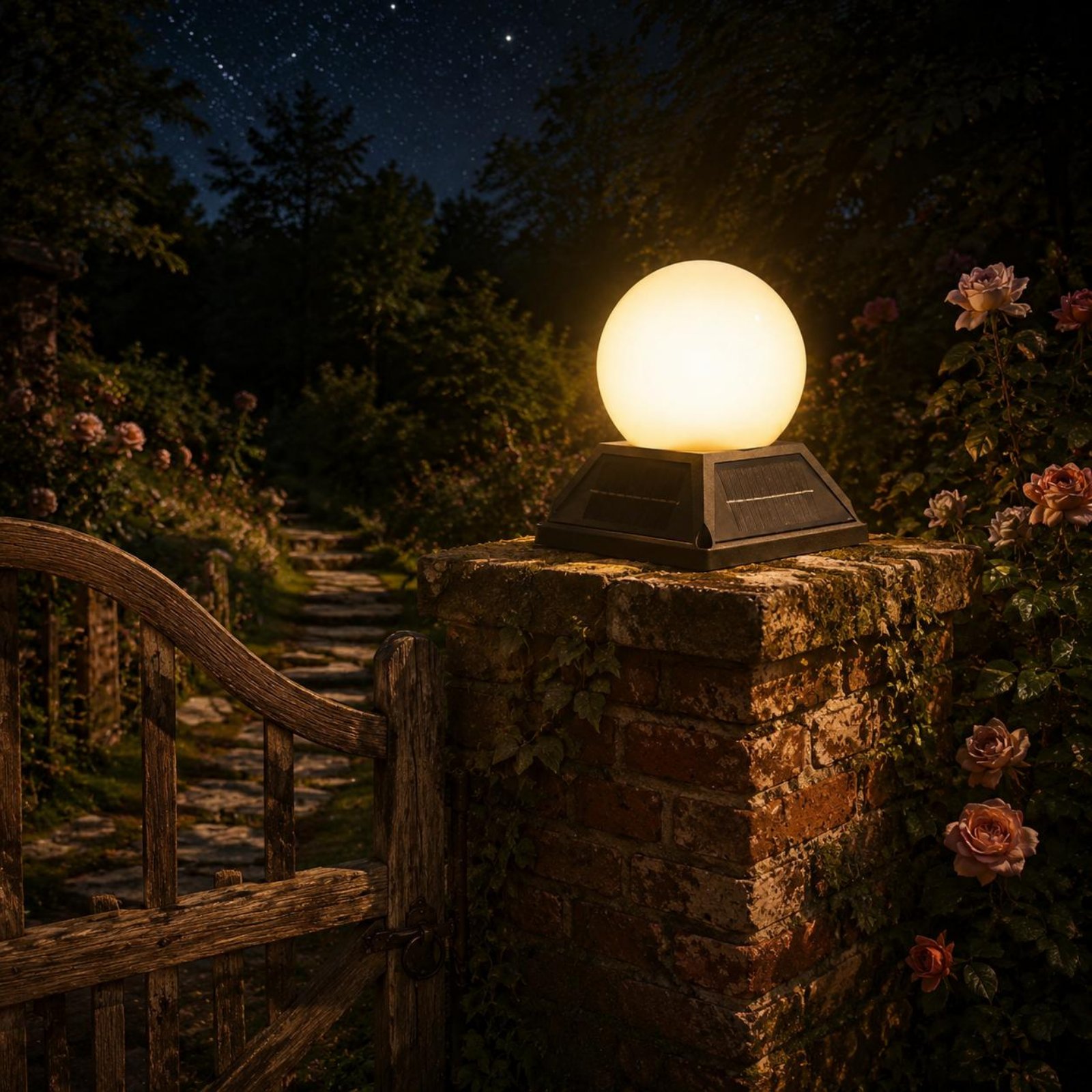 Outdoor Lighting Ip65 - مصباح شمسي لغطاء العمود مع وحدة