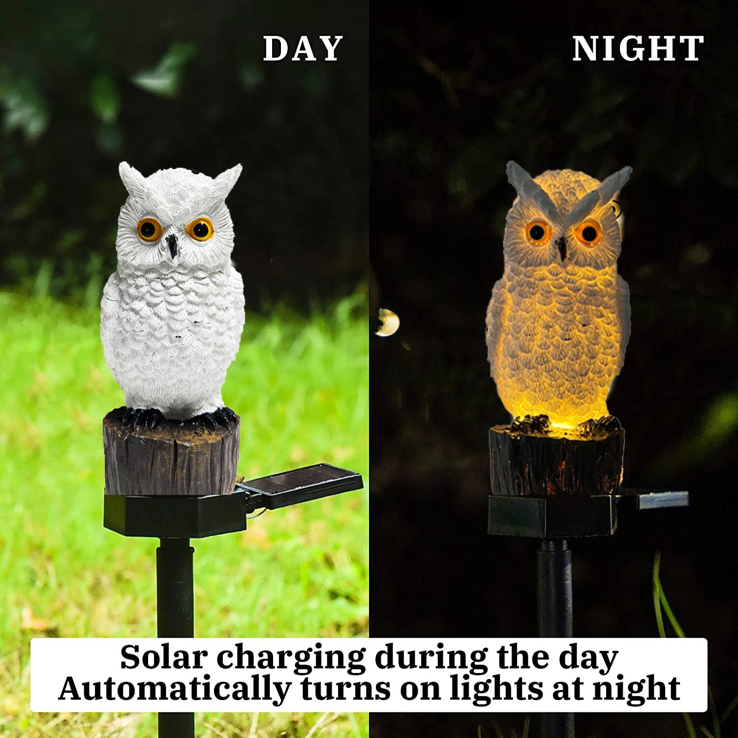 Outdoor Lighting For Fence - حديقة ضوء شمسي ديكور خارجي بومة