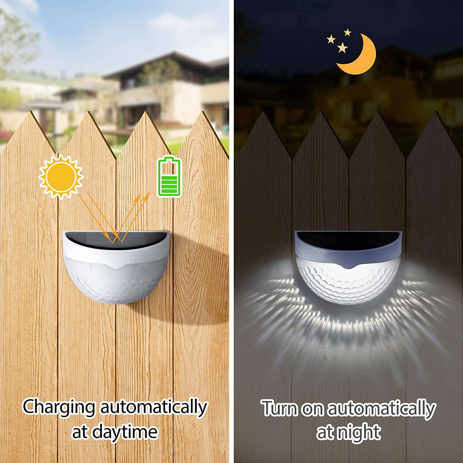 مصباح LED يعمل بالطاقة الشمسية - مراجعة Outdoor Lighting For Fence وسعره