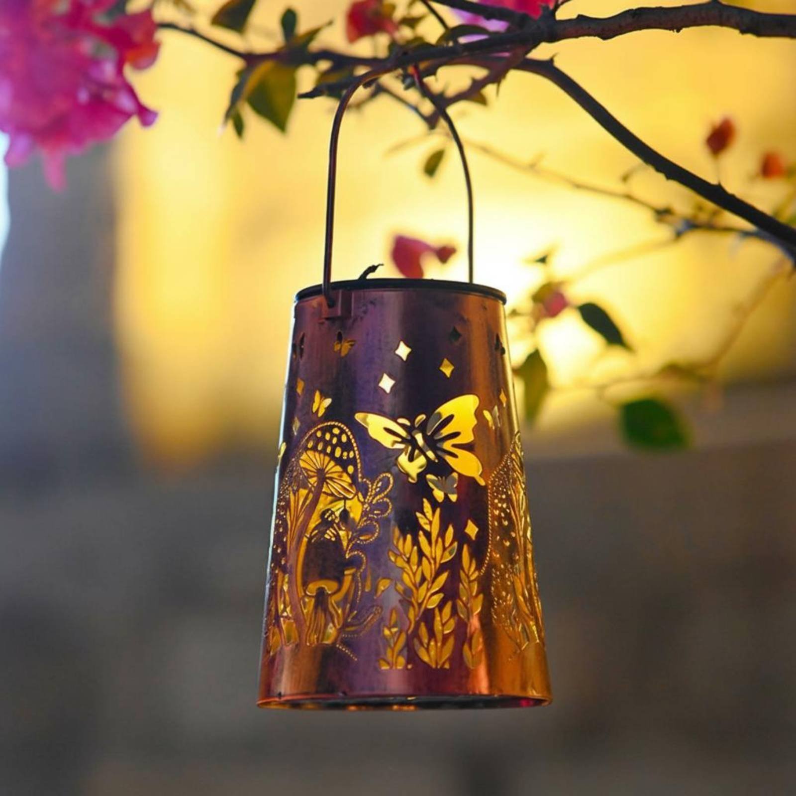 فانوس حديقة بنمط زهور، إضاءة خ - مراجعة Outdoor Lighting And Decor وسعره