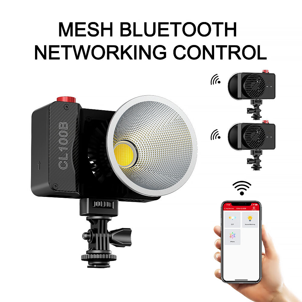 ضوء LED محمول ثنائي اللون GVM  - مراجعة Outdoor Lighting Video وسعره