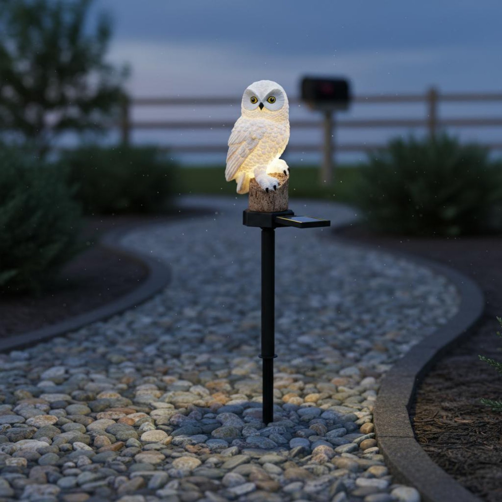 مصباح بومة شمسي للحديقة مقاوم  - مراجعة Outdoor Lighting Ip65 وسعره