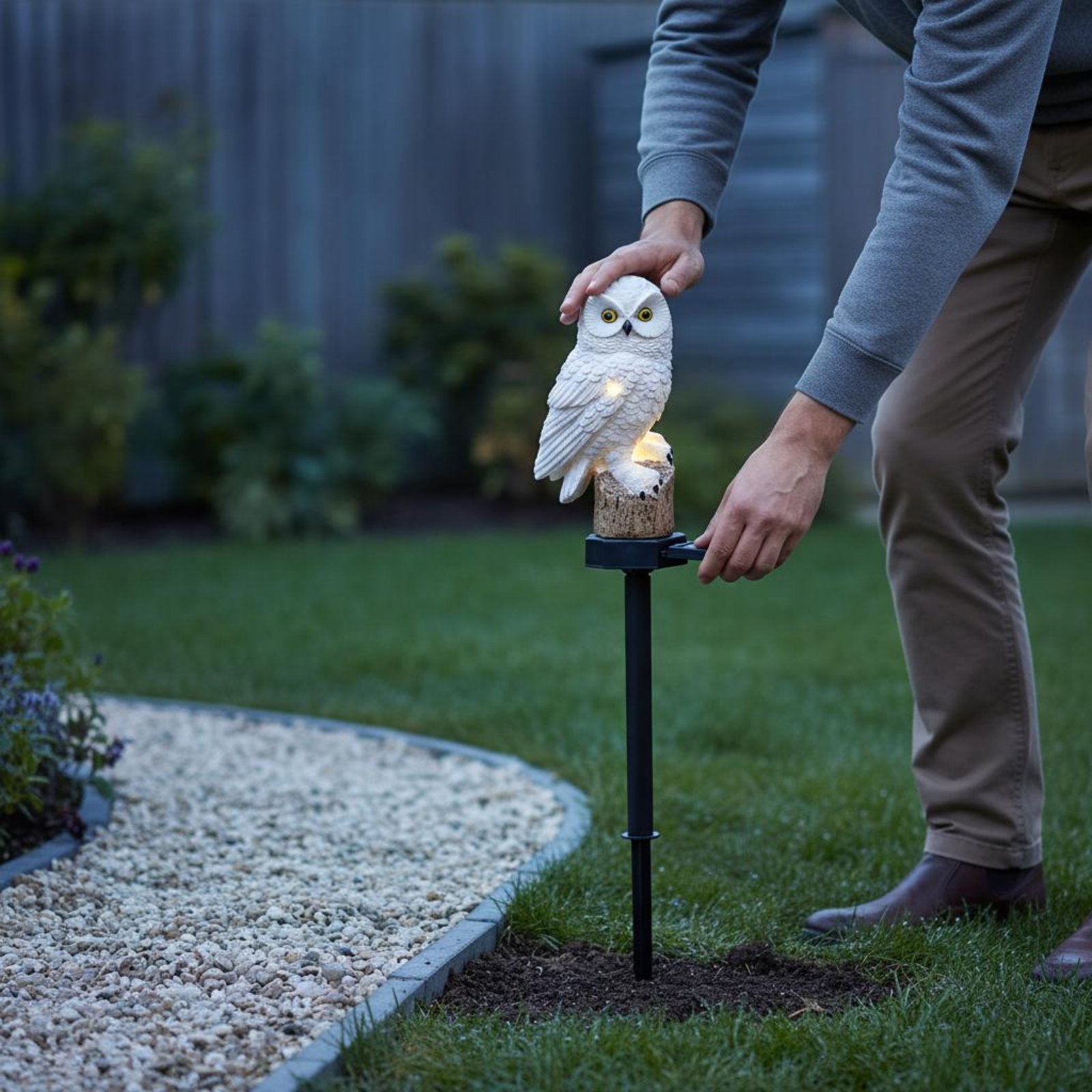 مصباح بومة شمسي للحديقة مقاوم  - مراجعة Outdoor Lighting Ip65 وسعره