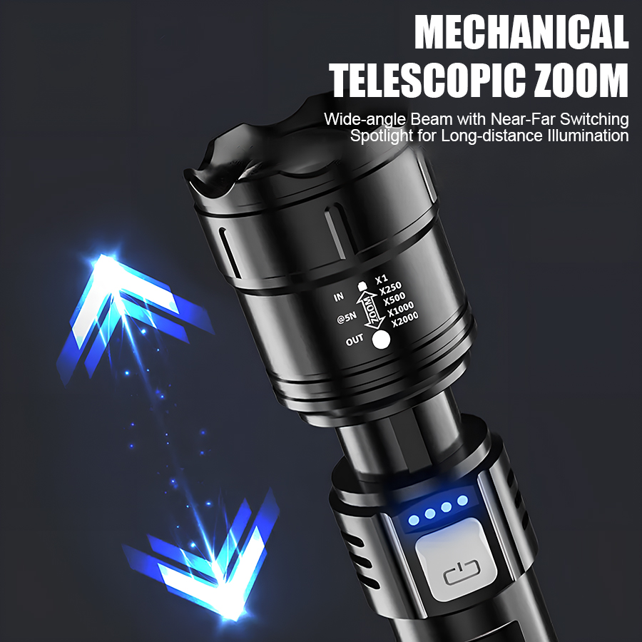 مصباح يدوي LED عالي القوة P50  - مراجعة Outdoor Lighting Guide وسعره