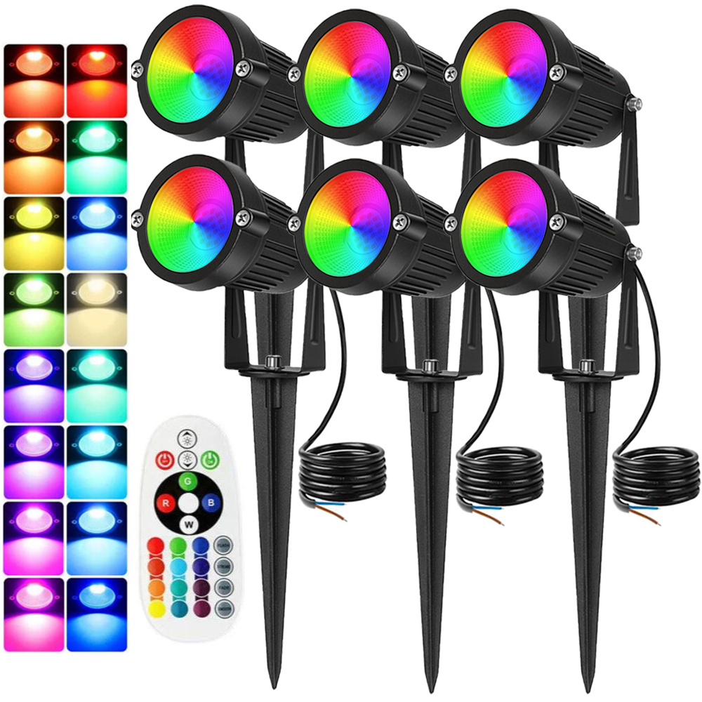 RGBW إضاءة المناظر الطبيعية 10 - مراجعة Outdoor Lighting Ip65 وسعره