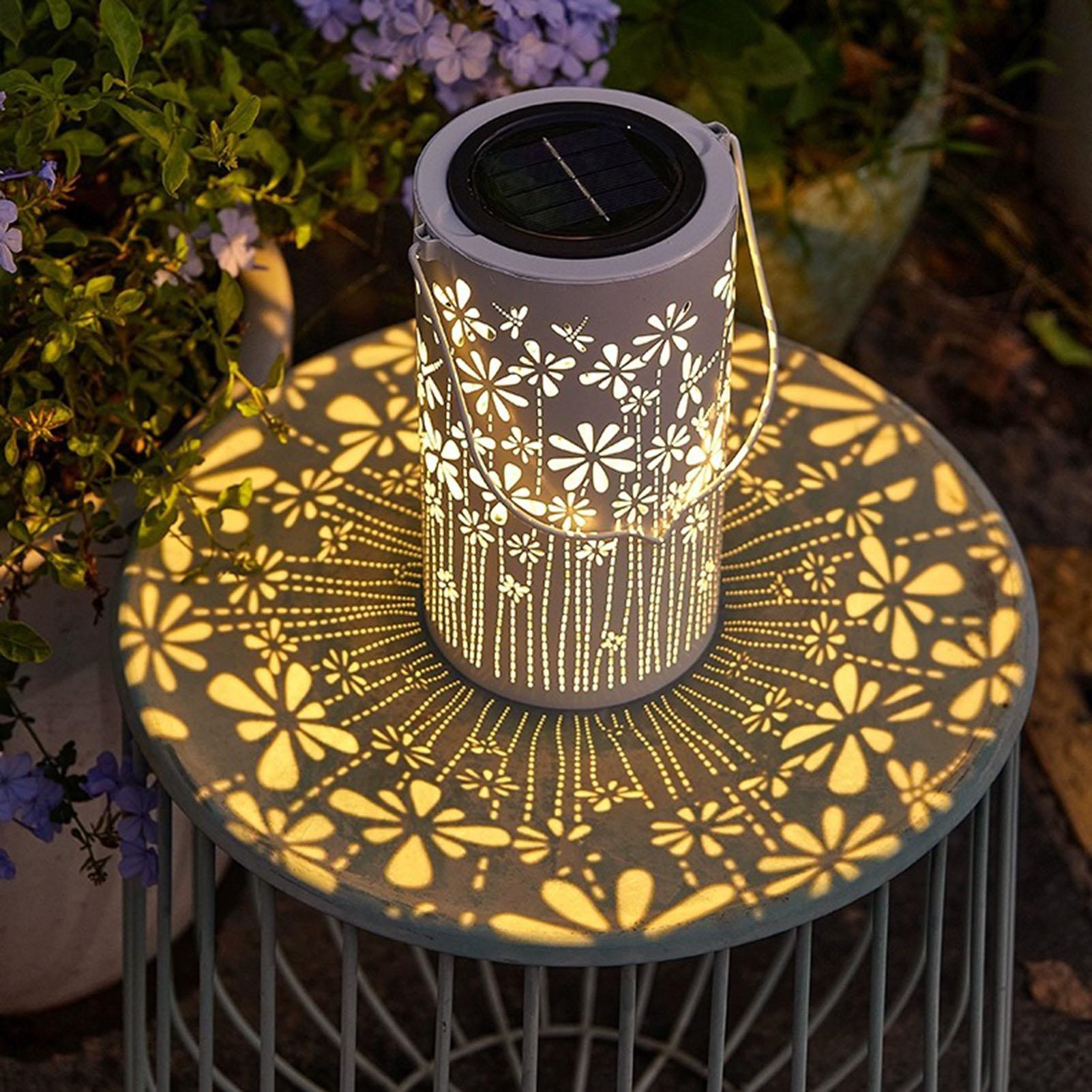 فوانيس شمسية زخرفية ملونة على  - مراجعة Outdoor Lighting And Decor وسعره