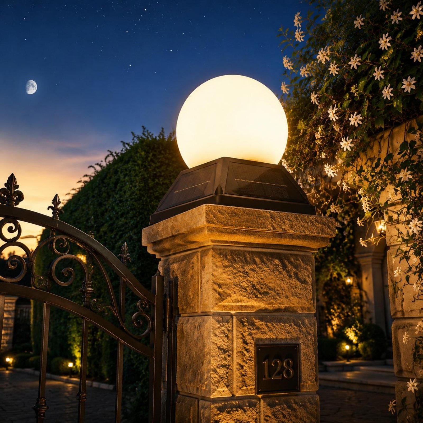 مصباح شمسي لغطاء العمود مع وحد - مراجعة Outdoor Lighting Ip65 وسعره