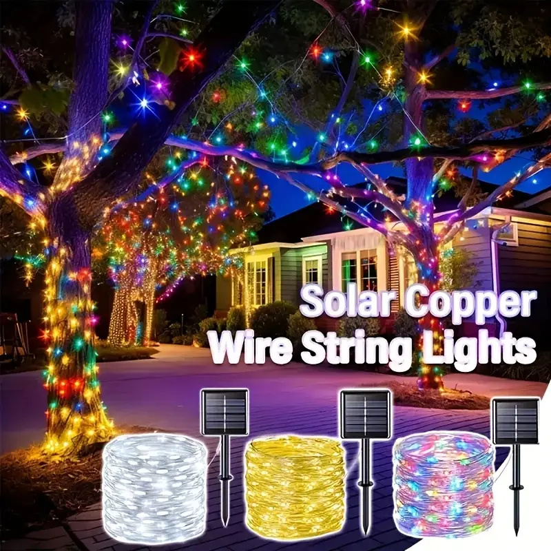سلسلة أضواء LED شمسية على شكل  - مراجعة Outdoor Lighting On House وسعره