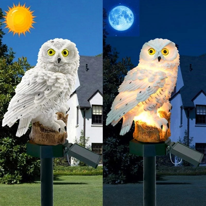 تمثال بومة يعمل بالطاقة الشمسي - مراجعة Outdoor Lighting Guide وسعره