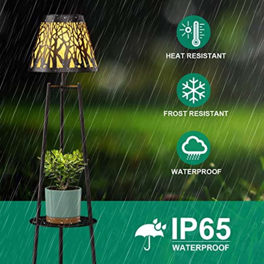 مصباح أرضي شمسي خارجي مع حامل  - مراجعة Outdoor Lighting And Decor وسعره