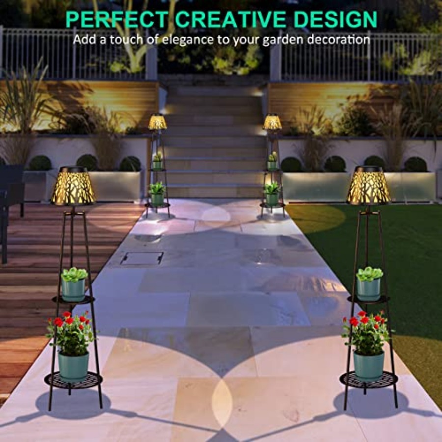 مصباح أرضي شمسي خارجي مع حامل  - مراجعة Outdoor Lighting And Decor وسعره