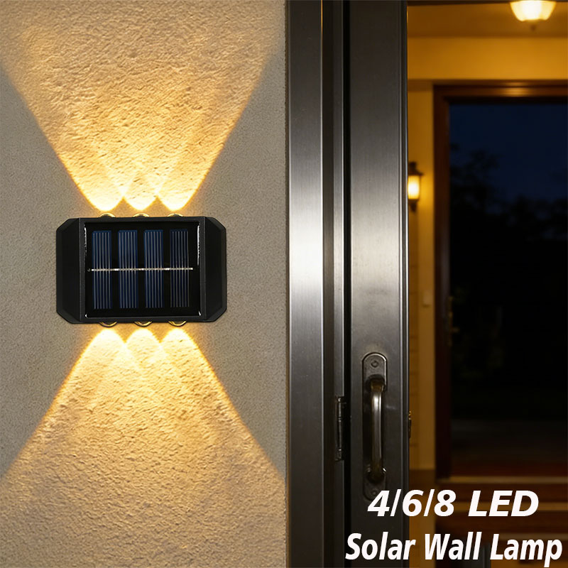 مصباح شمسي خارجي بـ 4/6/8 مصاب - مراجعة Outdoor Lighting On House وسعره