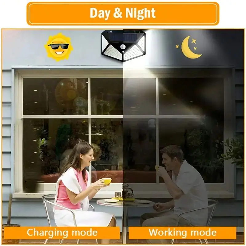 مصباح حديقة شمسي خارجي بـ 100  - مراجعة Outdoor Lighting For Fence وسعره