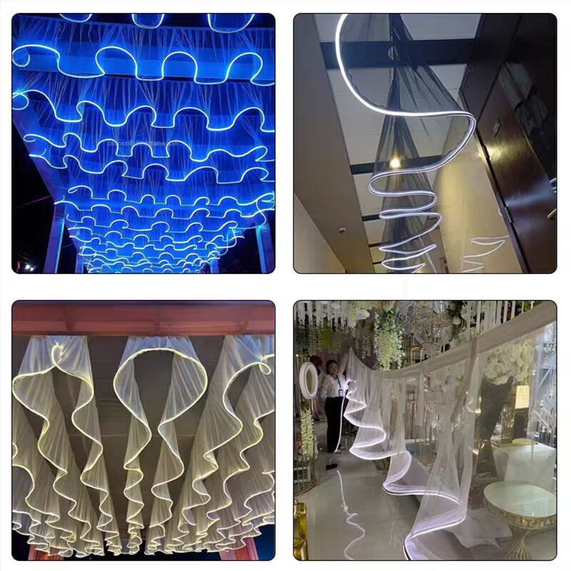 زينة سقف للأعراس، ستارة شبكية  - مراجعة Lighting Wedding Outdoor وسعره