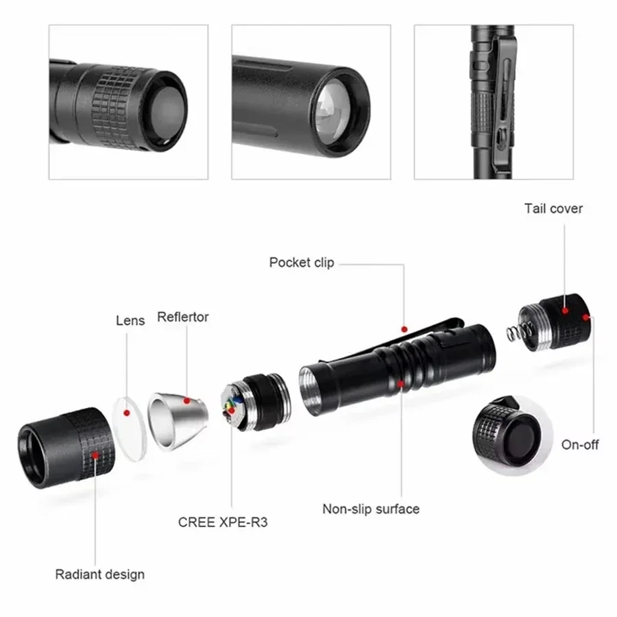 1-4 قطعة قلم LED صغير محمول ضو - مراجعة Outdoor Lighting Guide وسعره