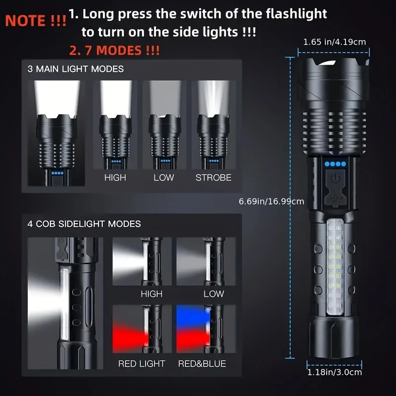 مصباح يدوي LED قوي مع شاشة عرض - مراجعة Outdoor Lighting Guide وسعره
