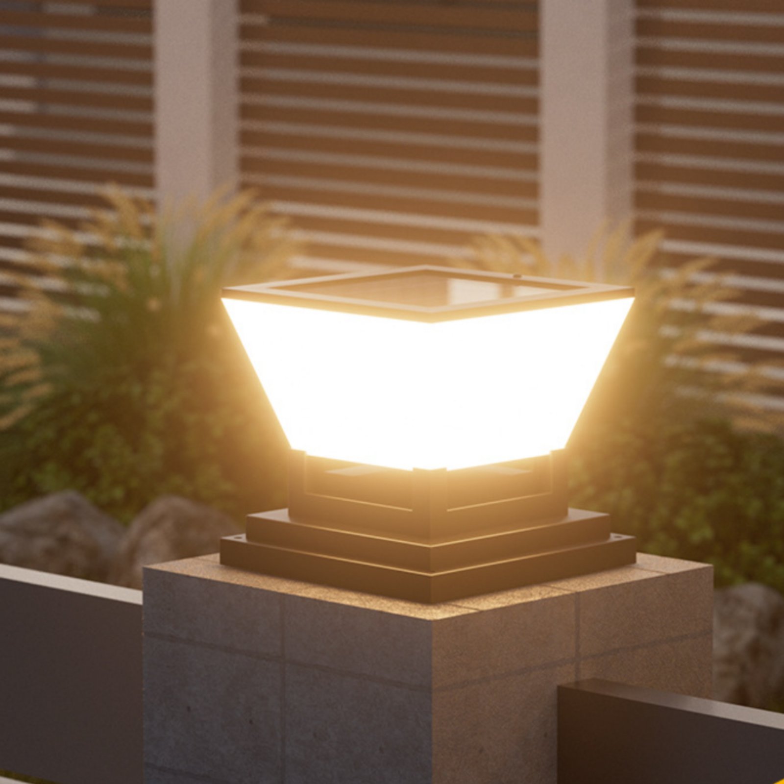 مصباح شمسي للأعمدة مقاوم للماء - مراجعة Outdoor Lighting For Fence وسعره