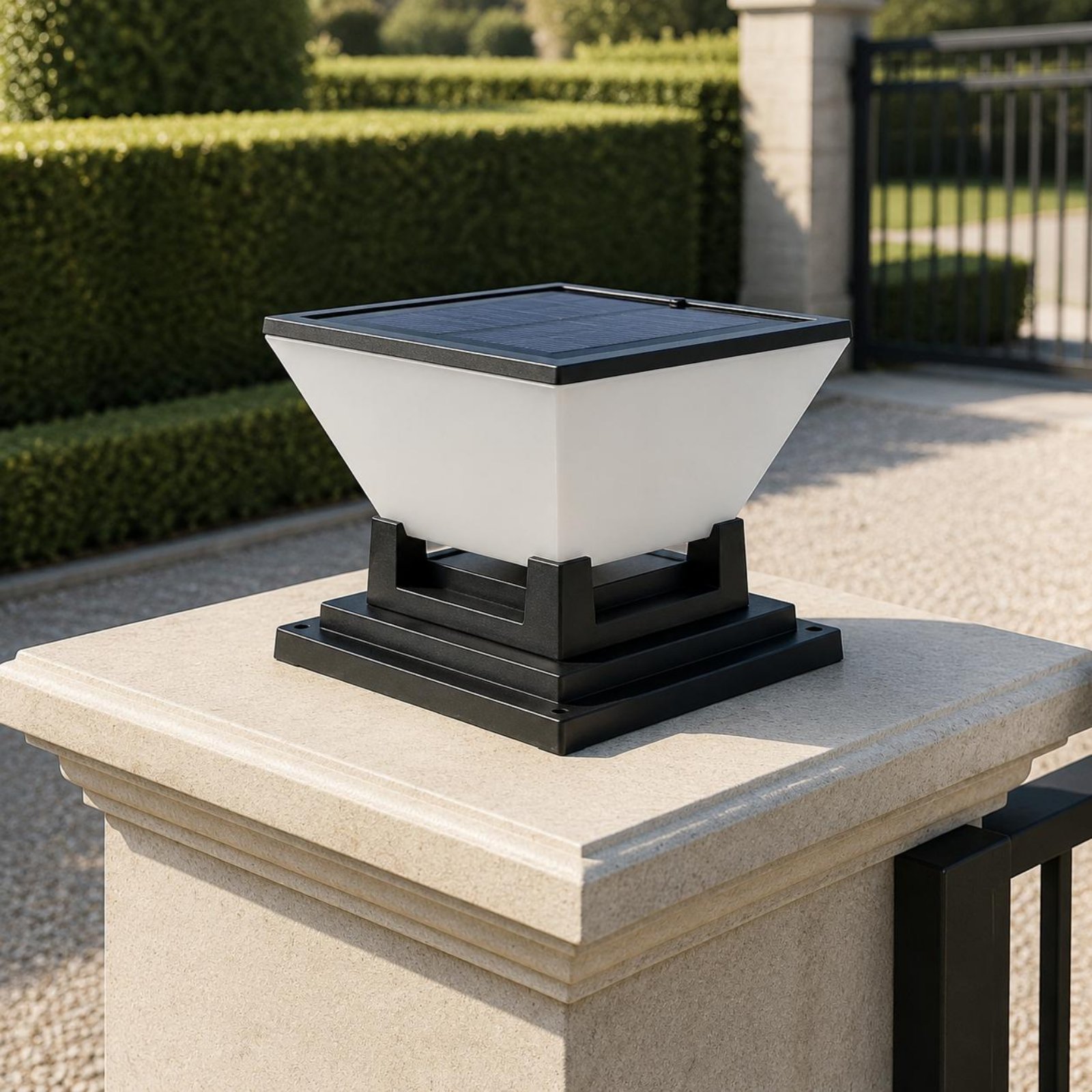 مصباح شمسي للأعمدة مقاوم للماء - مراجعة Outdoor Lighting For Fence وسعره